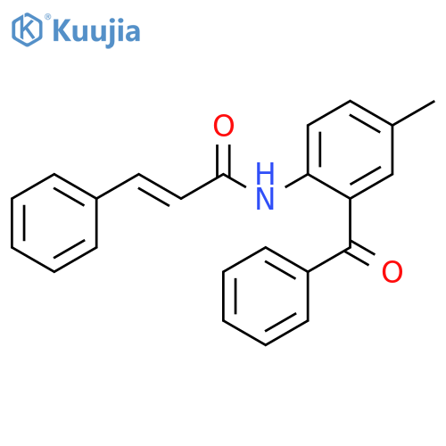 (2E)-N-(2-benzoyl-4-methylphenyl)-3-phenylprop-2-enamide structure