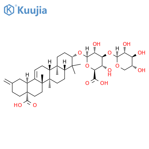 b-D-Glucopyranosiduronic acid, (3b)-17-carboxy-28,30-dinoroleana-12,20(29)-dien-3-yl3-O-b-D-xylopyranosyl- (9CI) structure