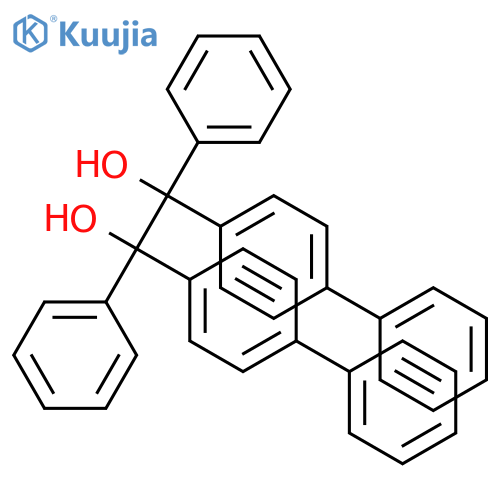1,2-diphenyl-1,2-bis(4-phenylphenyl)ethane-1,2-diol structure
