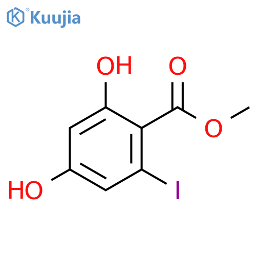methyl 2,4-dihydroxy-6-iodobenzoate structure