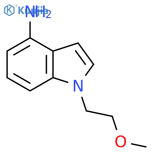 1-(2-methoxyethyl)-1H-indol-4-amine structure