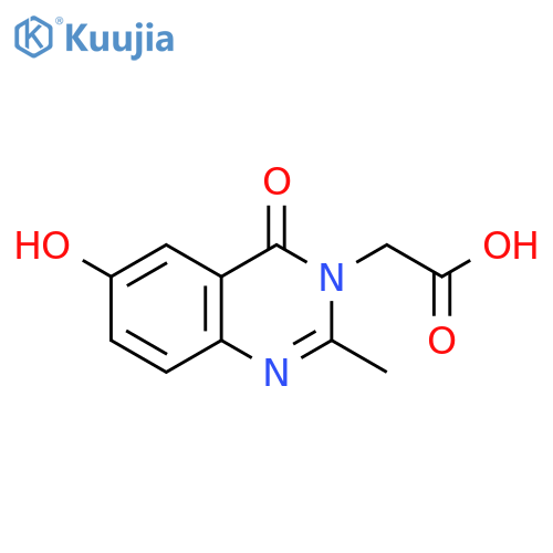 (6-Hydroxy-2-methyl-4-oxoquinazolin-3(4H)-yl)acetic acid structure