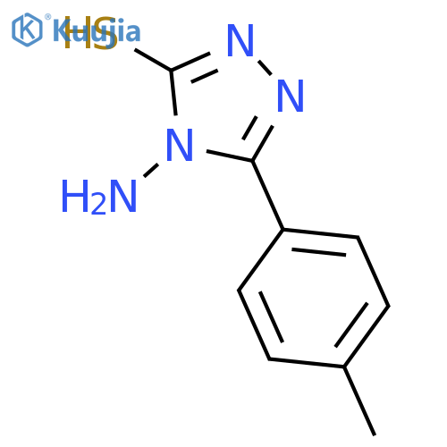 4-Amino-5-(4-methylphenyl)-4H-1,2,4-triazole-3-thiol structure