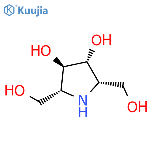 2,5-Anhydro-2,5-imino-D-glucitol structure