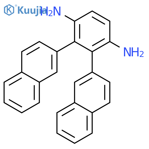 2,3-dinaphthalen-2-ylbenzene-1,4-diamine structure