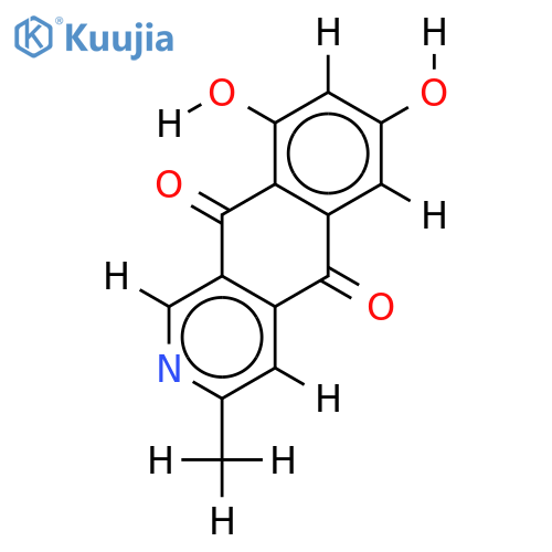 3-methyl-7,9-dihydroxybenzisoquinoline-5,10-dione structure