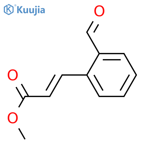 2-Propenoic acid, 3-(2-formylphenyl)-, methyl ester, (E)- structure