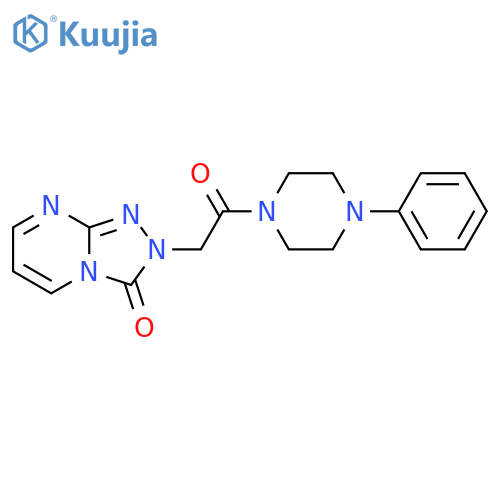 2-[2-oxo-2-(4-phenylpiperazin-1-yl)ethyl]-2H,3H-[1,2,4]triazolo[4,3-a]pyrimidin-3-one structure