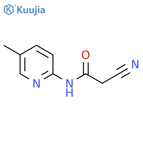 2-cyano-N-(5-methyl-2-pyridinyl)-Acetamide structure