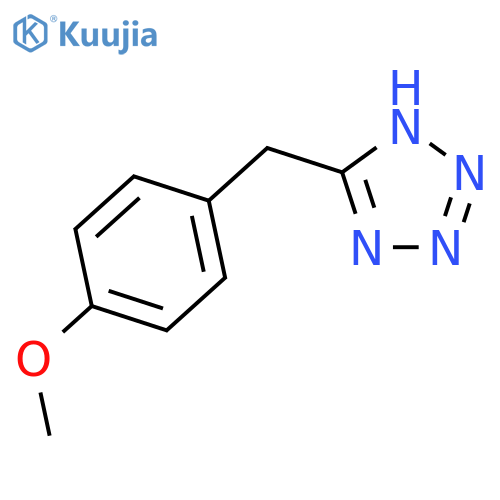 5-(4-methoxyphenyl)methyl-2H-1,2,3,4-tetrazole structure