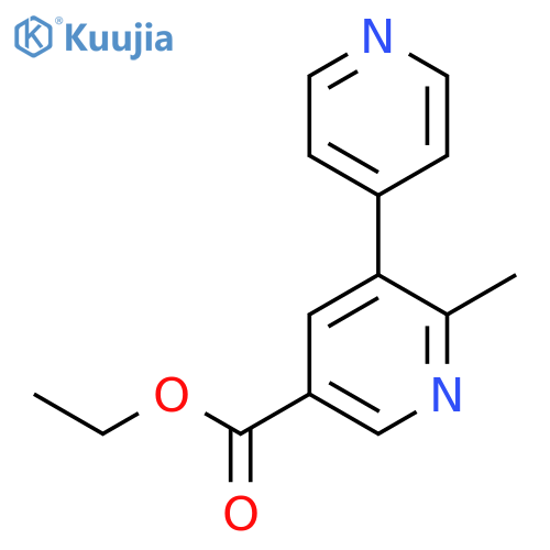 Ethyl 2-methyl-[3,4'-bipyridine]-5-carboxylate structure