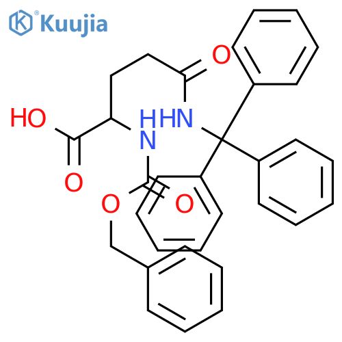 Z-Gln(trt)-oh structure