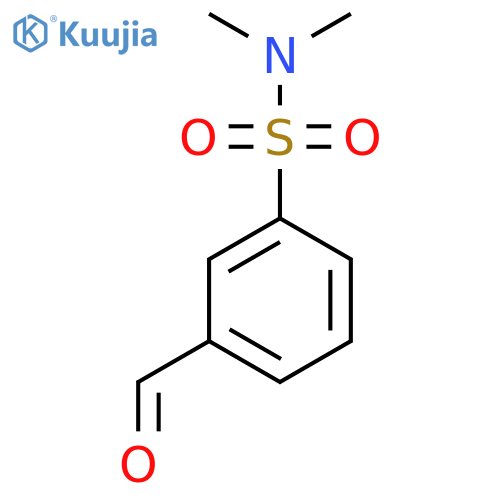 3-formyl-N,N-dimethylbenzene-1-sulfonamide structure