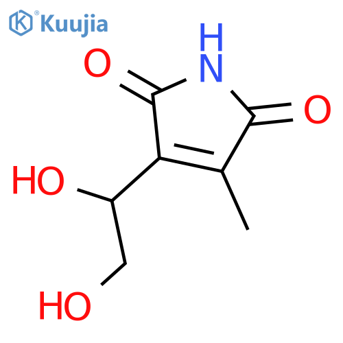(R)-3-(1,2-dihydroxyethyl)-4-methyl-1H-pyrrole-2,5-dione structure