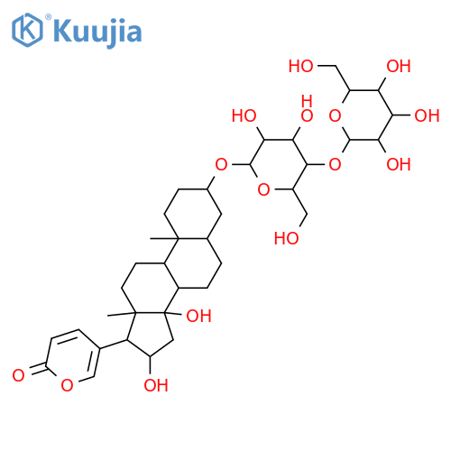 3,14,16-Trihydroxybufa-20,22-dienolide; (3β,5α,14β,16β)-form, 3-O-[β-D-Glucopyranosyl-(1→4)-β-D-glucopyranoside] structure