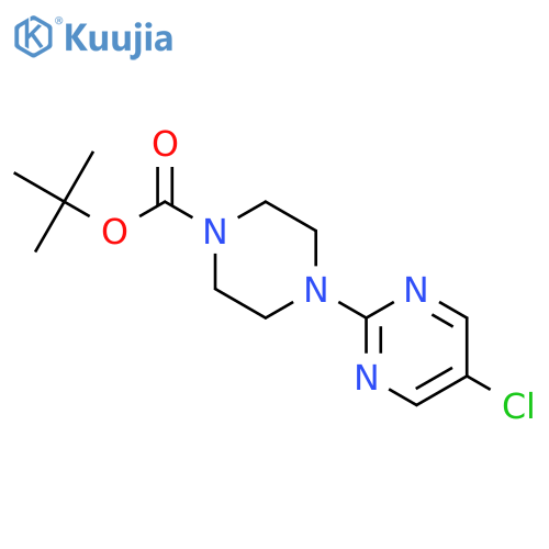 Tert-butyl 4-(5-chloropyrimidin-2-yl)piperazine-1-carboxylate structure