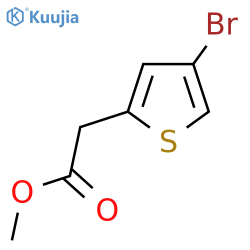 methyl 2-(4-bromothiophen-2-yl)acetate structure