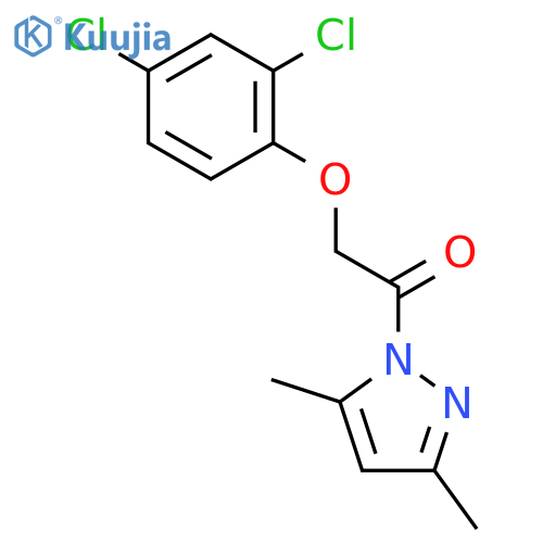 2-(2,4-dichlorophenoxy)-1-(3,5-dimethyl-1H-pyrazol-1-yl)ethan-1-one structure