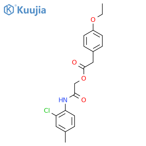 [(2-chloro-4-methylphenyl)carbamoyl]methyl 2-(4-ethoxyphenyl)acetate structure