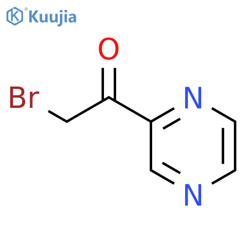 2-bromo-1-(pyrazin-2-yl)ethan-1-one structure