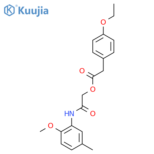 [(2-Methoxy-5-methylphenyl)carbamoyl]methyl 2-(4-ethoxyphenyl)acetate structure