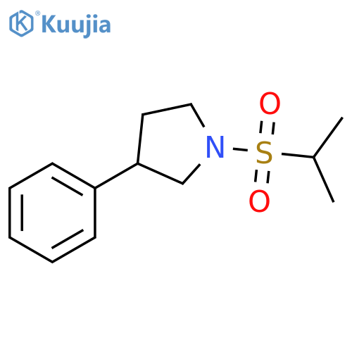 3-phenyl-1-(propane-2-sulfonyl)pyrrolidine structure