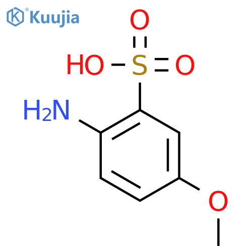 2-Amino-5-methoxybenzenesulfonic acid structure