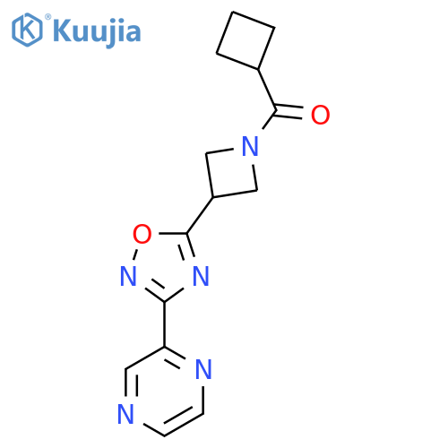 2-5-(1-cyclobutanecarbonylazetidin-3-yl)-1,2,4-oxadiazol-3-ylpyrazine structure