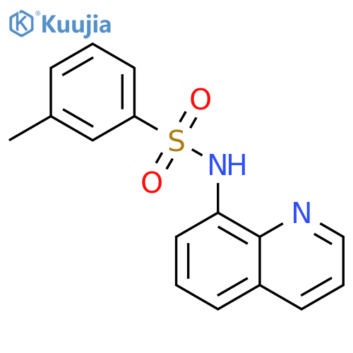 3-methyl-N-(8-quinolinyl)benzenesulfonamide structure