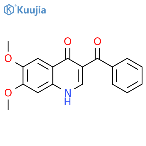 3-benzoyl-6,7-dimethoxy-1,4-dihydroquinolin-4-one structure