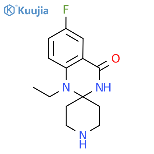 1'-Ethyl-6'-fluoro-1'H-spiro[piperidine-4,2'-quinazolin]-4'(3'H)-one structure
