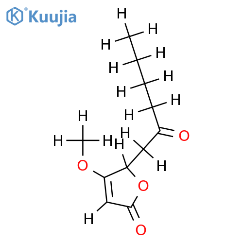 (RS)-3-Methoxy-6-oxodec-2-en-4-olid structure