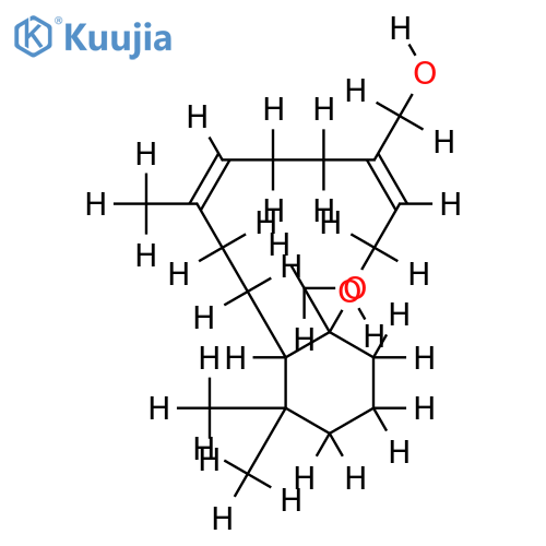 15,16-Dihydroxy-10beta,20-epoxy-9,10-seco-ent-labda-8E,13Z-diene structure