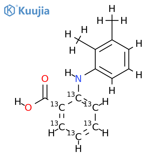 Mefenamic acid-(benzoic ring-13C6) structure