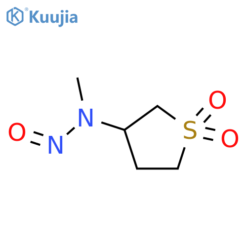 3-methyl(nitroso)amino-1$l^{6}-thiolane-1,1-dione structure