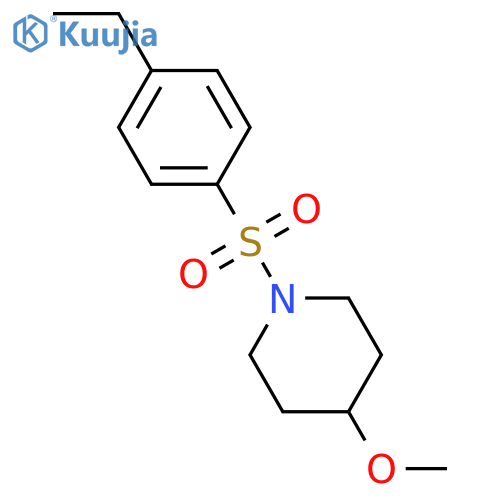 1-(4-ethylbenzenesulfonyl)-4-methoxypiperidine structure