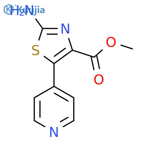 methyl 2-amino-5-(pyridin-4-yl)-1,3-thiazole-4-carboxylate structure