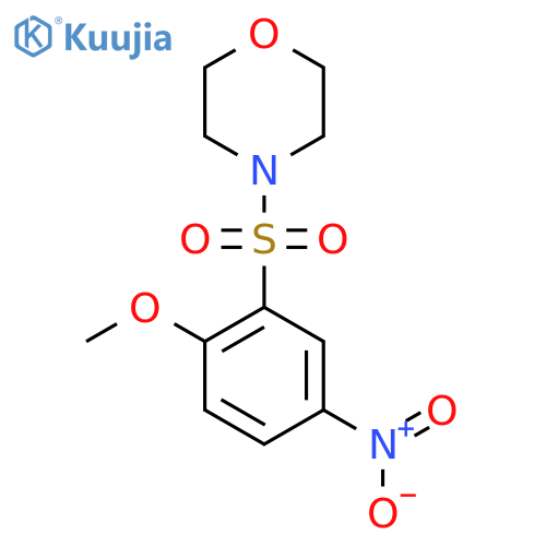 4-[(2-Methoxy-5-nitrobenzene)sulfonyl]morpholine structure