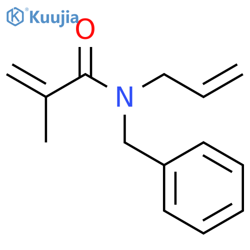 2-Propenamide, 2-methyl-N-(phenylmethyl)-N-2-propenyl- structure