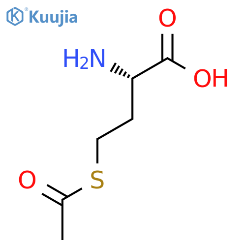 (2S)-4-(acetylsulfanyl)-2-aminobutanoic acid structure