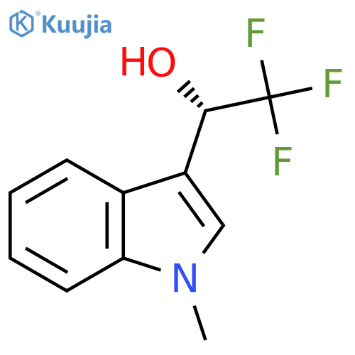 (1S)-2,2,2-trifluoro-1-(1-methyl-1H-indol-3-yl)ethan-1-ol structure