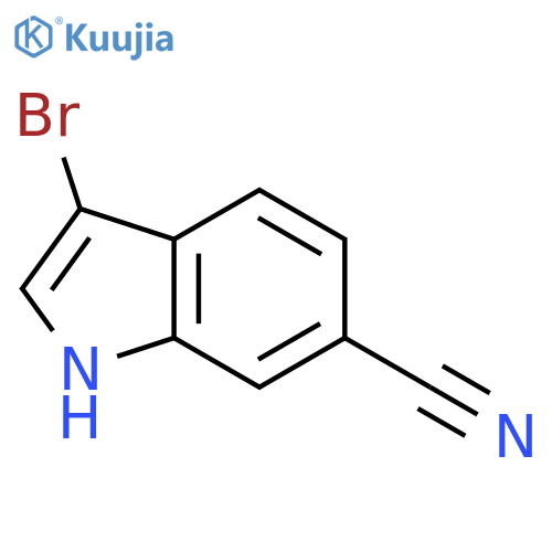 3-Bromo-1h-indole-6-carbonitrile structure