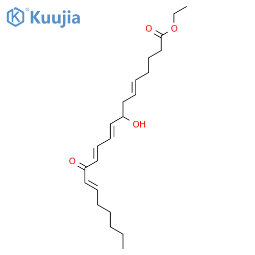 (5Z,9E,11E,14E)-ethyl 8-hydroxy-13-oxoicosa-5,9,11,14-tetraenoate structure