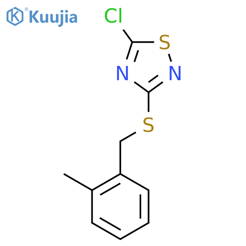 5-Chloro-3-{[(2-methylphenyl)methyl]sulfanyl}-1,2,4-thiadiazole structure