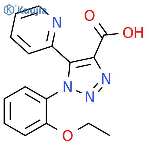 1-(2-ethoxyphenyl)-5-pyridin-2-yl-1H-1,2,3-triazole-4-carboxylic acid structure