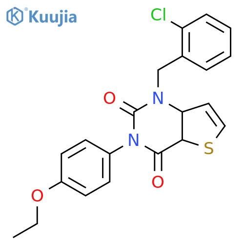 1-[(2-chlorophenyl)methyl]-3-(4-ethoxyphenyl)-1H,2H,3H,4H-thieno[3,2-d]pyrimidine-2,4-dione structure