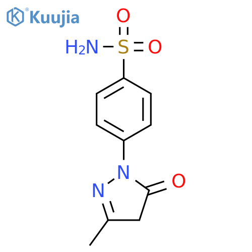 Benzenesulfonamide,4-(4,5-dihydro-3-methyl-5-oxo-1H-pyrazol-1-yl)- structure