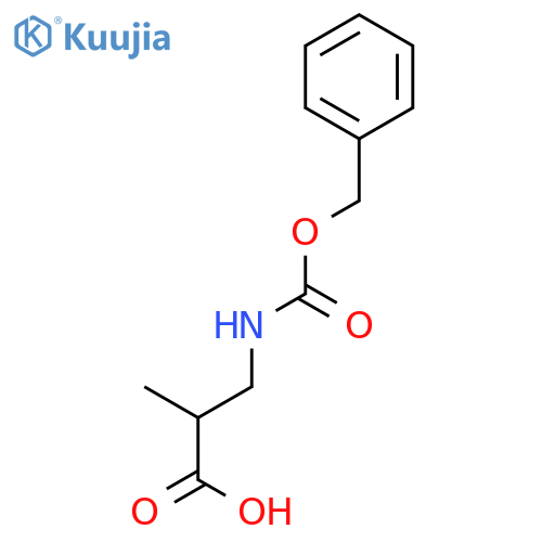 (R)-3-(((Benzyloxy)carbonyl)amino)-2-methylpropanoic acid structure
