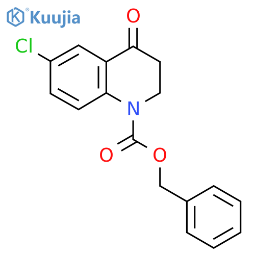 Benzyl 6-chloro-4-oxo-1,2,3,4-tetrahydroquinoline-1-carboxylate structure