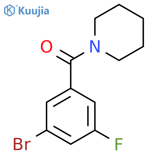 1-(3-Bromo-5-fluorobenzoyl)piperidine structure